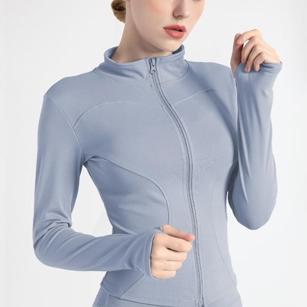 

women yoga shirts long sleeve winter fitness sport clothing gym stand-up collar quick dry casual jacket workout sweatshirts outfits, White;red
