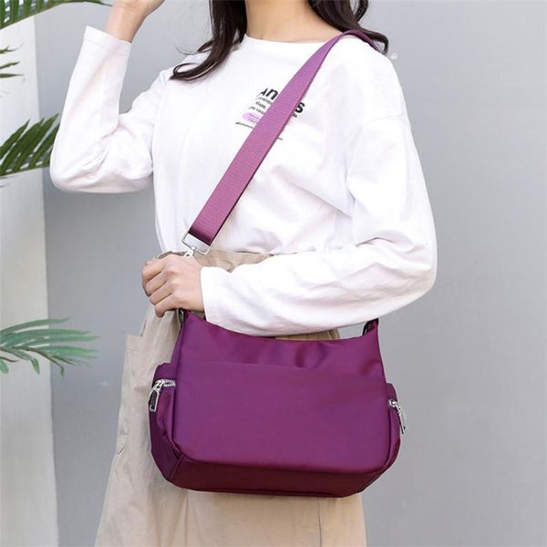 

evening bags 2021 nylon crossbody bag for women female portable canvas ladies outdoor tote shoulder travel handbags