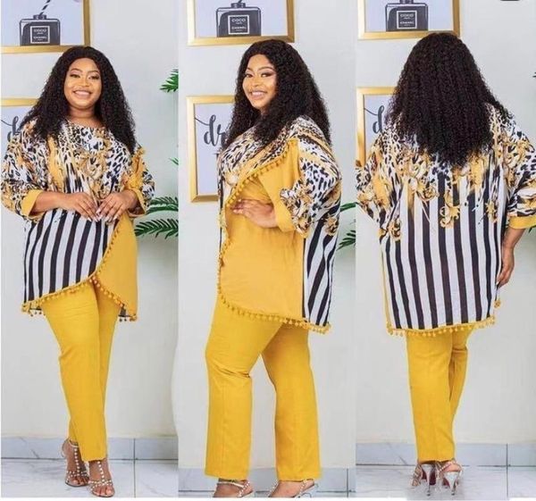 

ethnic clothing african suit 2021 summer women printing plus size two pieces sets and pant, Red