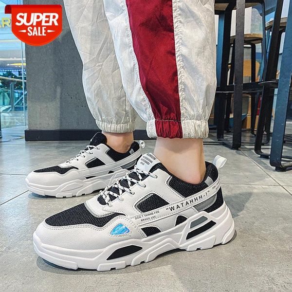 

men's shoes spring white breathable mesh old sports casual green running #q97b