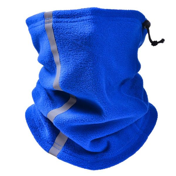 

cycling caps & masks outdoor sport scarf women men reflective safety face cover adjustable fleece neck gaiter warmer ski mask balaclava wint, Black