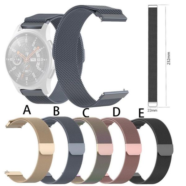 

watch bands milanese stainless steel strap bracelet band for samsung galaxy 42 mm/active 40mm loop drop /d, Black;brown