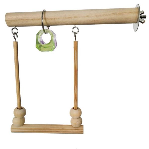 

other bird supplies parrot toy wooden swinging trapeze cage budgie canary accesirios para aves