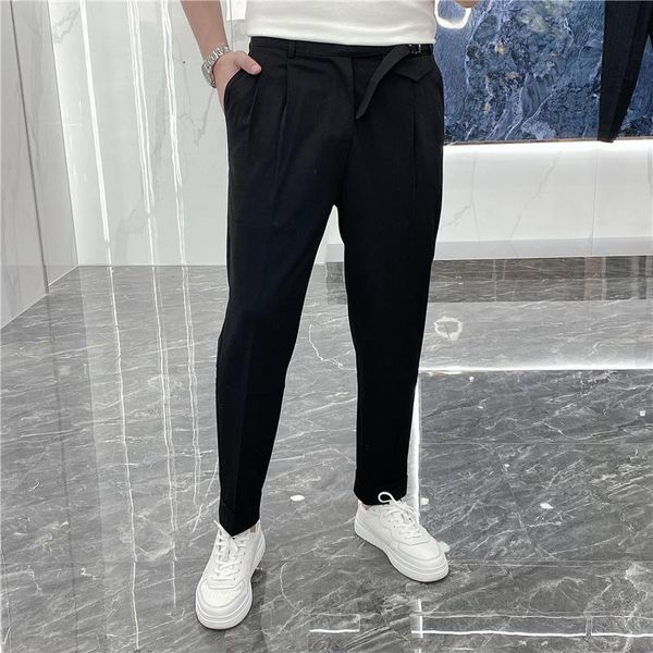 

men's pants kr07518 fashion 2021 runway luxury european design party style clothing, Black