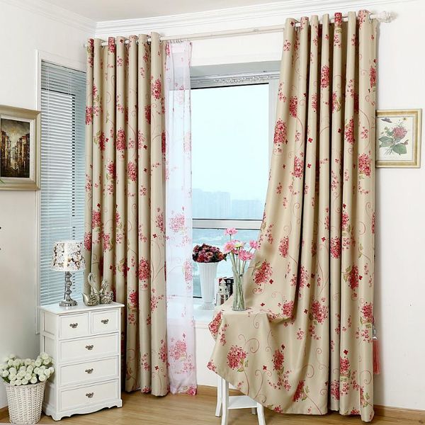

curtain & drapes korean curtains for bedroom living room small fresh pastoral shading cloth hydrangea