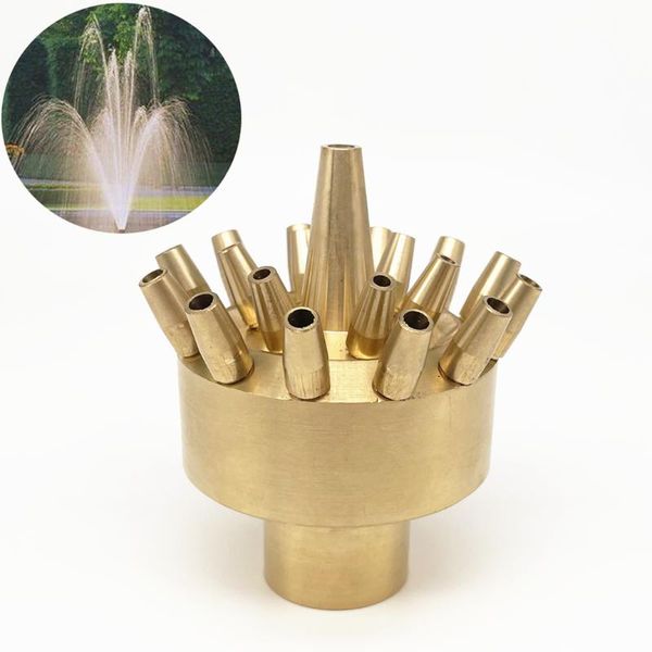 

garden decorations 1" 1.5" brass 3 layers fountain nozzles pool head