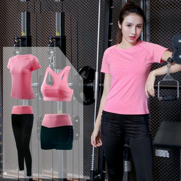 

two piece dress 2021 lady suit gym running quick-drying morning exercise fitness for women, White