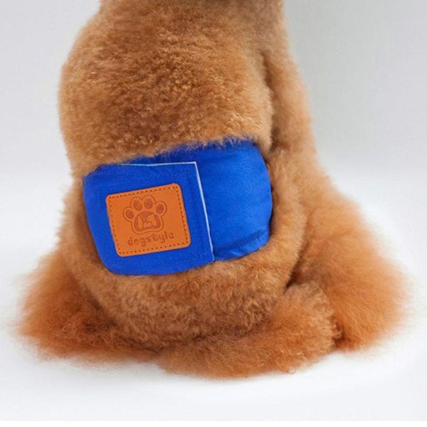 

dog apparel soft absorbent washable diapers breathable print blue, orange all seasons female panties