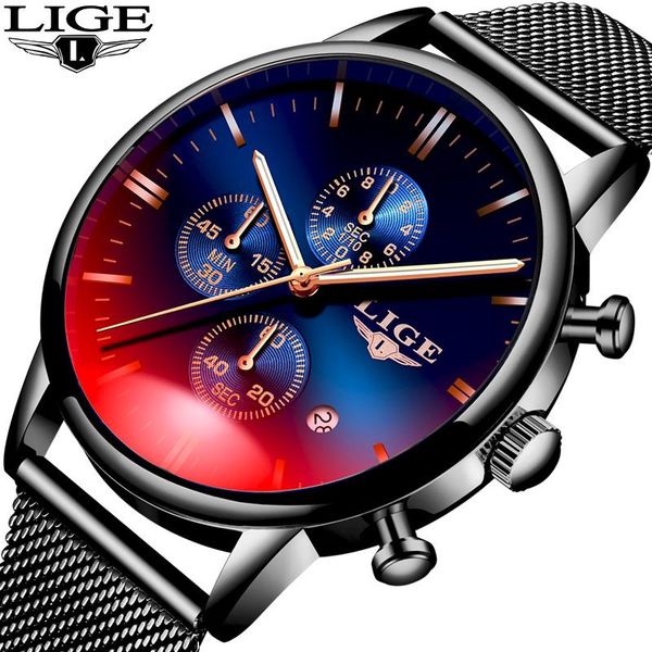 

wristwatches 2021 fashion men's watches military waterproof clock male casual mesh belt sport quartz watch men wristwatch, Slivery;brown