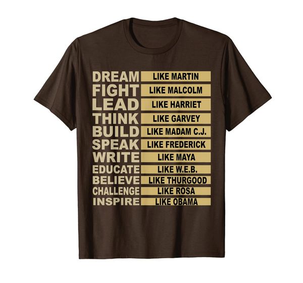 

Influential Inspirational Black History Leaders T Shirt Gift, Mainly pictures