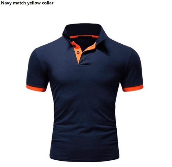 

men's polos 2021 est summer fashion shirt casual solid color short sleeve slim, White;black