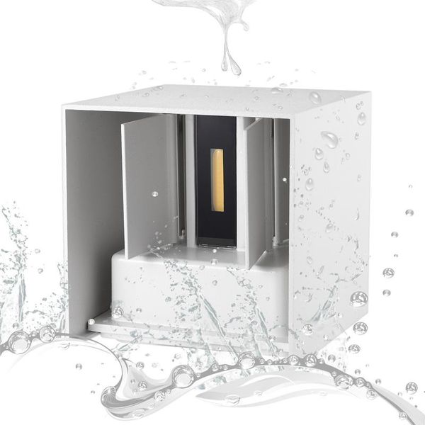

outdoor wall lamps ip65 waterproof 12w indoor led lamp modern aluminum adjustable surface mounted square round garden porch light