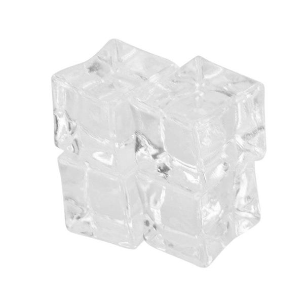 

ice buckets and coolers 20pcs artificial acrylic cubes crystal barwar wedding decor - 3cm
