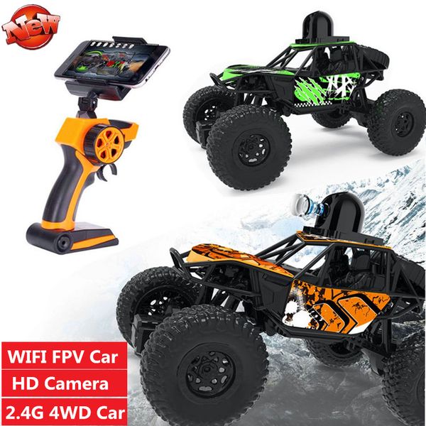 

2.4g 4wd wifi real time transimission rc vehicles rtr with wifi hd camera phone control off load climbing car gift