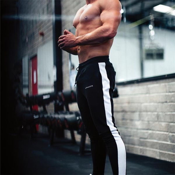 

spring patchwork bodyboulding gym women pant casual brand clothing skinny cotton trousers fitness joggers sweatpants, Black