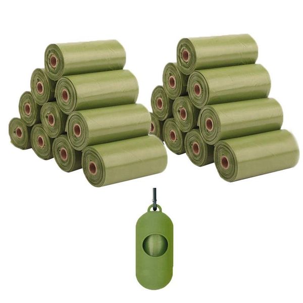

dog travel & outdoors poop bags 20 rolls 300 with dispenser-biodegradable,eco friendly