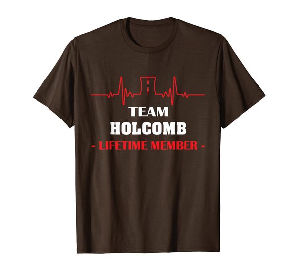 

team holcomb lifetime member family youth kid shirt 5ts, White;black