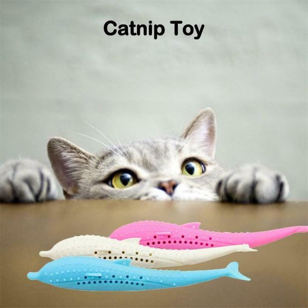 

soft silicone mint fish cat toy pet teether grams products toys