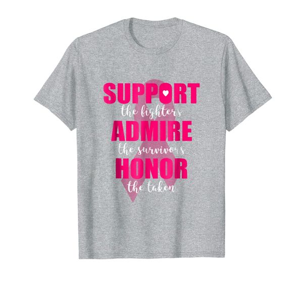 

pink ribbon breast cancer awareness quote shirt for women, White;black