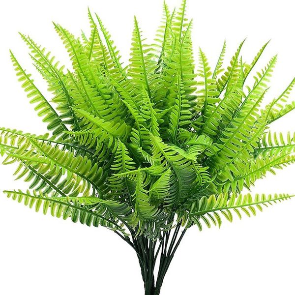 

pack artificial plant ferns faux for outdoor indoor plants outside home garden office wedding decor decorative flowers & wreaths