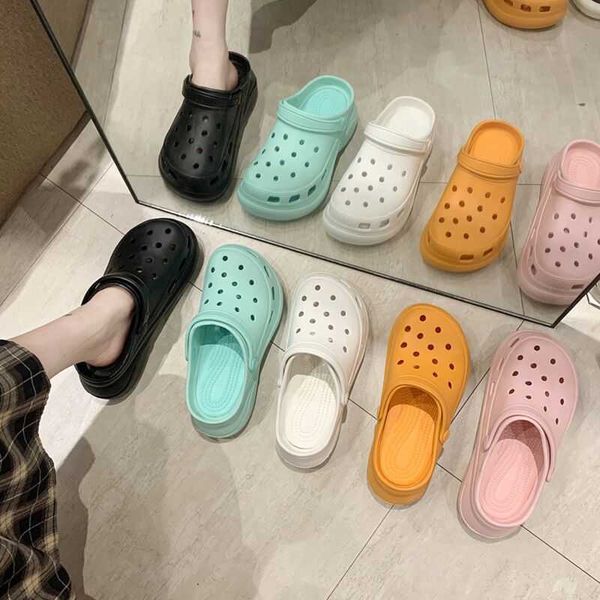 

garden men's lovers' cave drifting big head beach slippers girls' shoes customized, Black