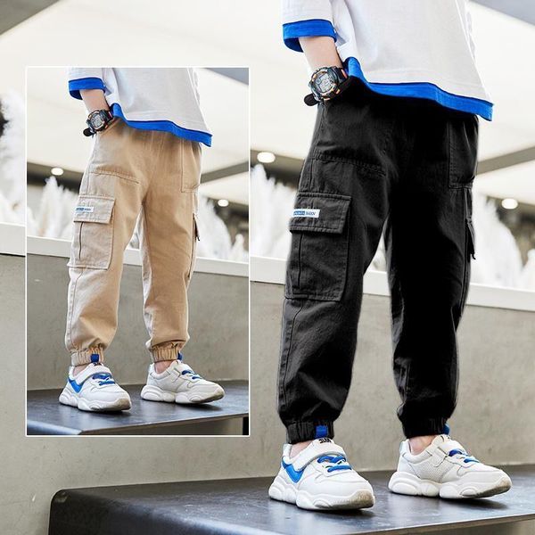 

2021 boys pants kids spring autumn clothes solid children pants for baby girls trousers fashion cotton sport pants 4-16 years, Blue