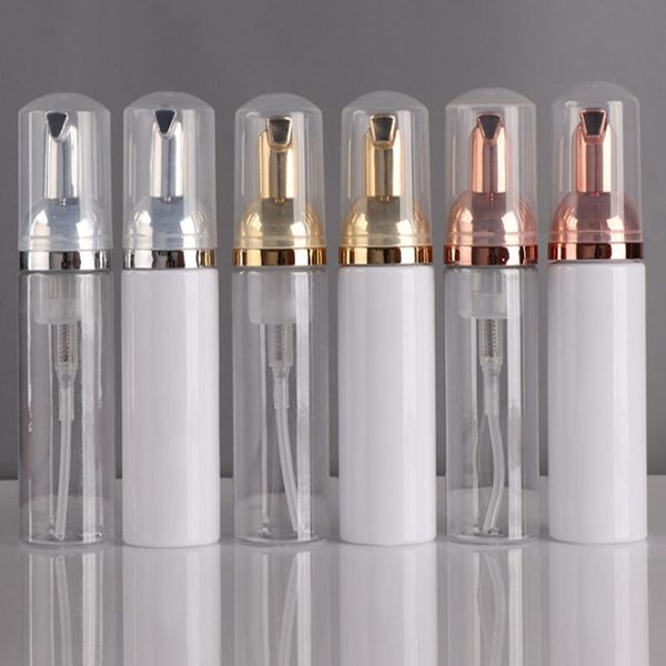 

storage bottles & jars 100pcs 30ml 50ml plastic soap dispenser foam pump tube gold silver mousses liquid dispensers foaming bottle