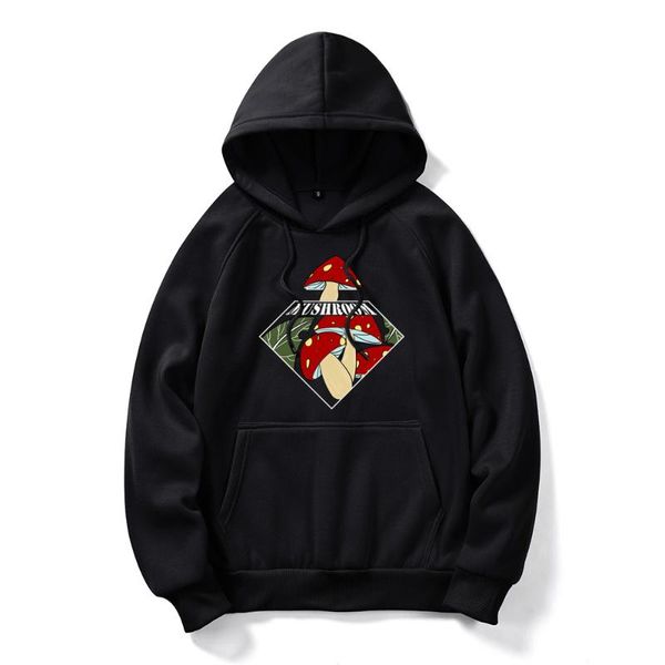 

men's hoodies & sweatshirts fall/winter casual british printed sweater plus size hooded 54, Black