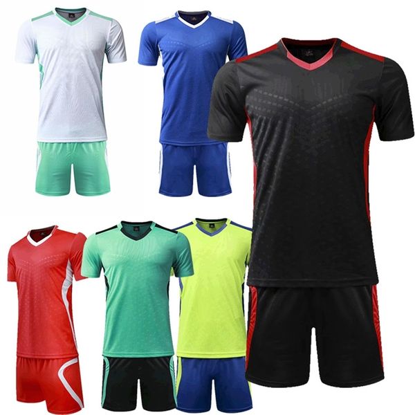 

smooth blank short sleeve jersey men's football training suit, Gray