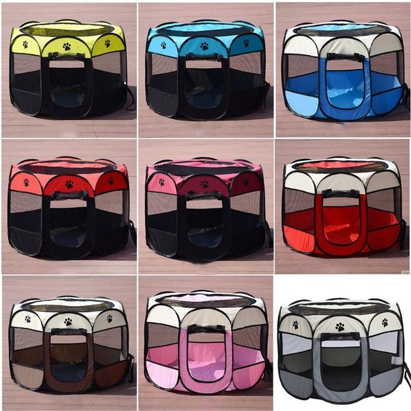

cat carriers,crates & houses portable breathable pet cage fence dog kennel folding oxford cloth waterproof durable tent