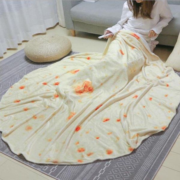 

blankets soft and comfortable blanket children pancake biscuit burrito tortilla cover pizza creative
