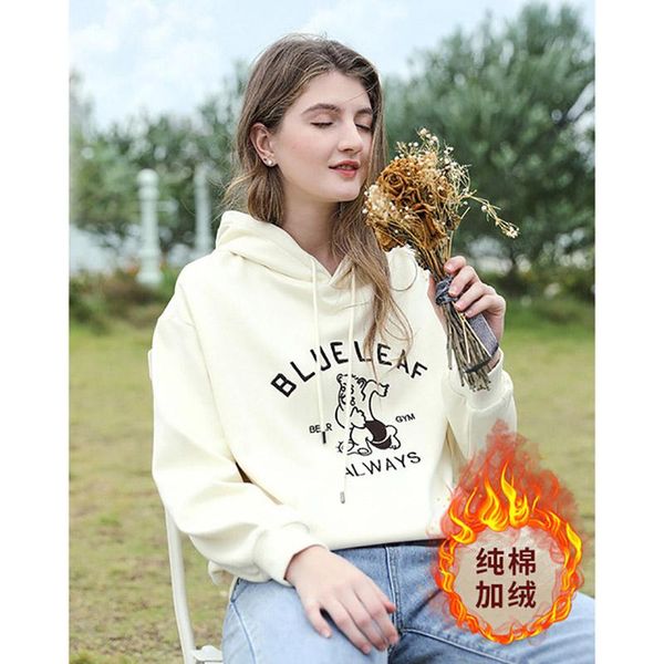 

women's hoodies & sweatshirts oversized women for teen girls korean style hooded sweats long sleeve spring autumn warm clothing, Black