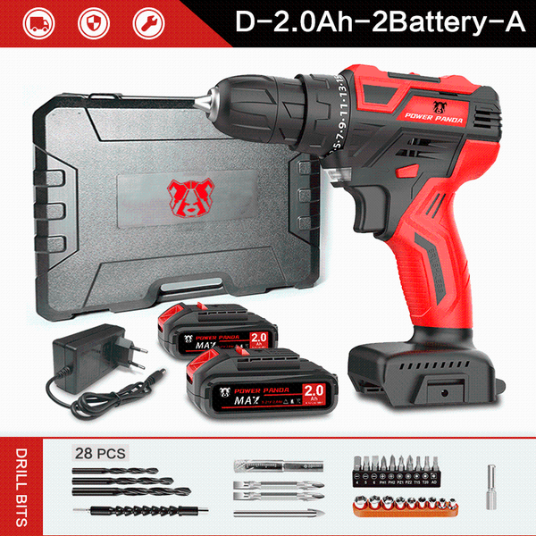 

professiona electric drills powerpanda 21v cordless drill driver screwdriver power lithium-ion battery 25+1 settings