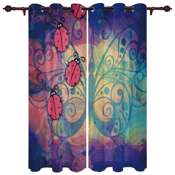 

exquisite home luxury curtains butterfly beetle cartoon living room dining bedroom el translucent curtain & drapes