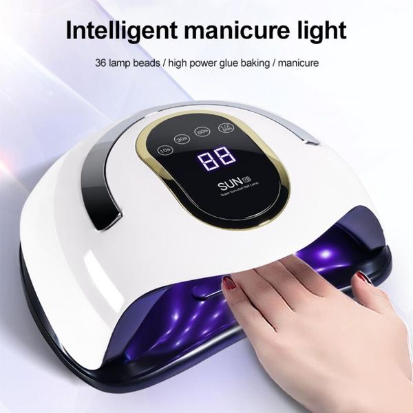 

nail dryers 168w dryer device timing led uv lamp quickly dry potherapy for gel varnish manicure art tools