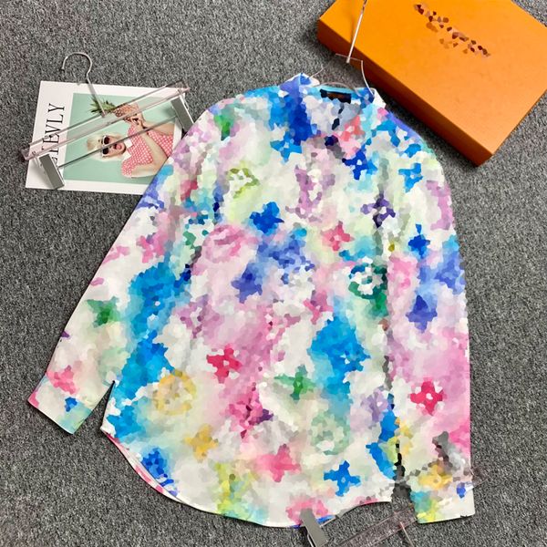 

mens womnes designers shirts fashion casual men slim fit long sleeve business dress shirt stripe women man clothing solid color clothes, White;black