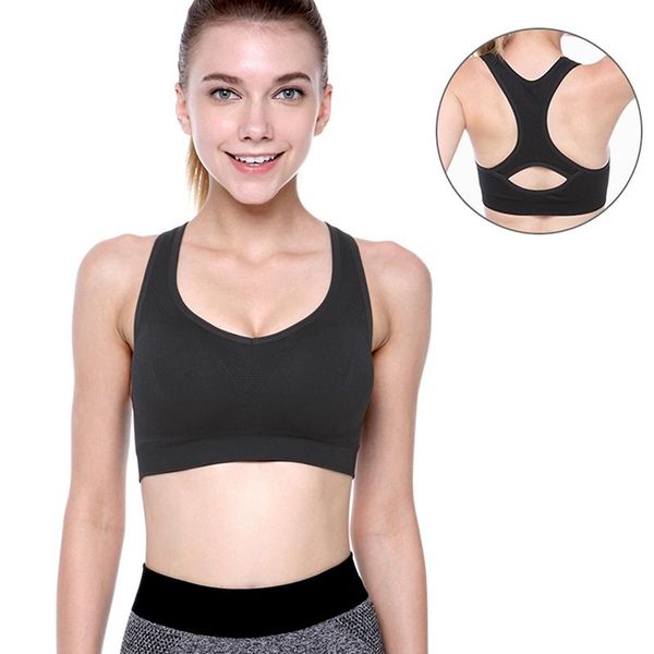 

yoga outfit women sport bra breathable fitness running vest sleep underwear hollow out padded crop push up gym bras