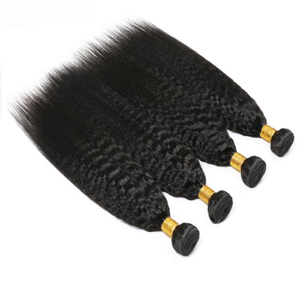 

brazilian virgin remy human hair weave bundle 100g/bundle kinky straight curly body wave 14-36inch wholesale hair wefts, Black