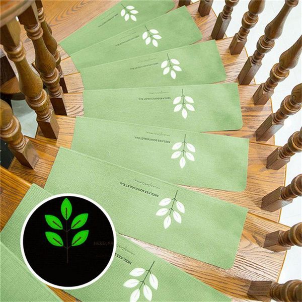 

fruit green durable luminous home vision stair mat non-slip step mats embroidery glue self-adhesive floor st carpets
