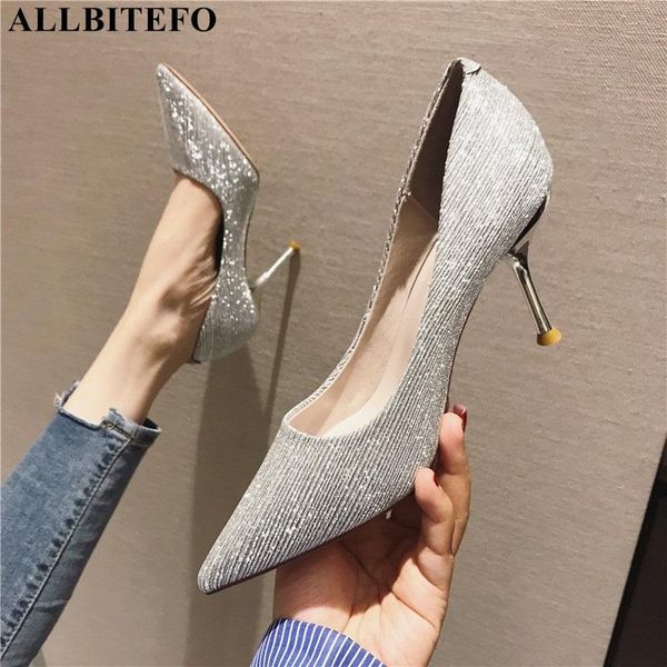 

dress shoes allbitefo wedding women heels party thin office ladies spring, Black