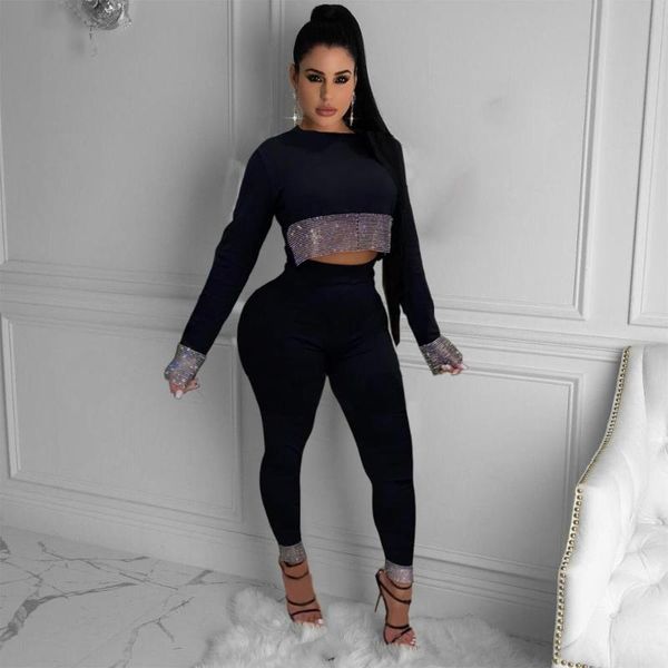 

sport 2 piece set autumn and pants casual ensemble femme survetement drilling women's clothing two, White