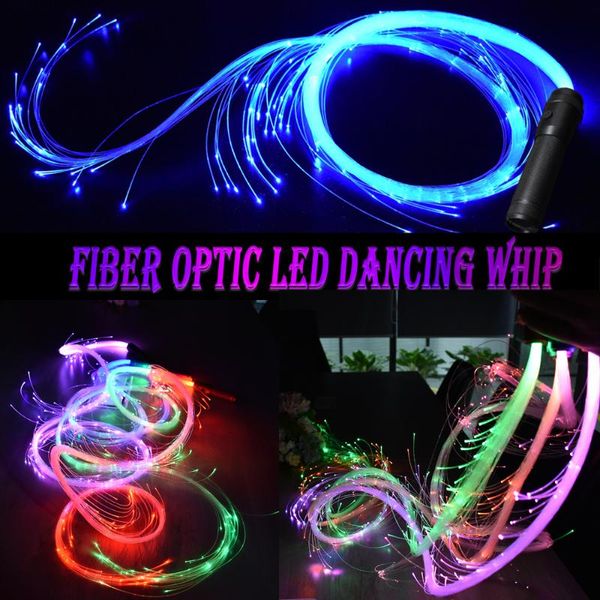 

party decoration led fiber optic whip glow gloves multicolor dance light up rave toy festival stick