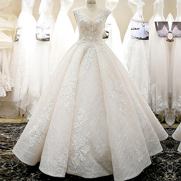 

other wedding dresses vestido de casamento listing v-neck backless appliques lace flowers princess ball gown boda, White