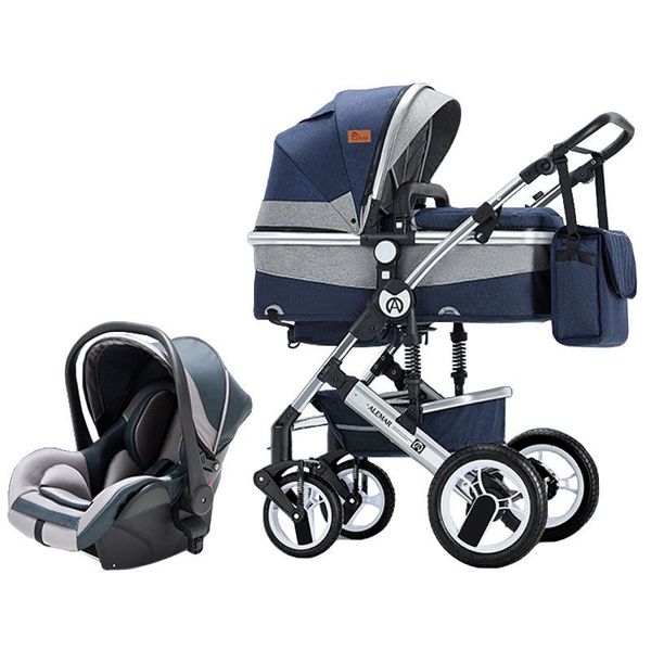 

strollers# baby stroller 3 in 1 with car seats travel system high landscape multiple cradle born