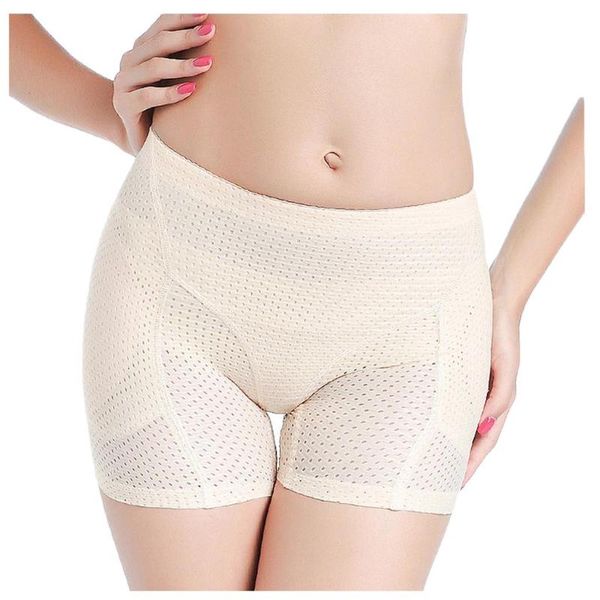 

women's panties fake buttocks plus size breathable pantie shapewear underwear hips, Black;pink