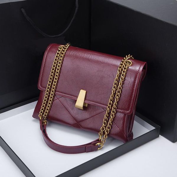 

women's bags 2021 pu leather shoulder handbag female luxury chain travel crossbody bag bolsos marca mujer lujo