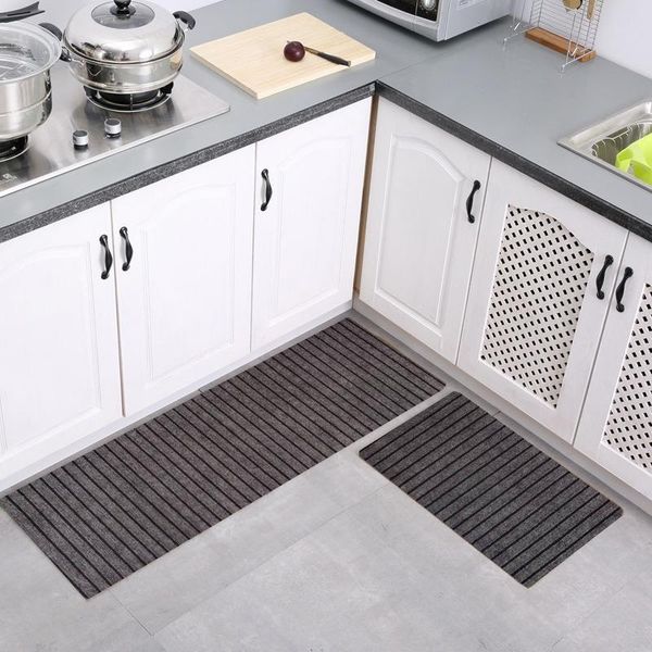 

bath mats kitchen household floor cushions seven lines of oil-proof waterproof anti-skid foot pads into door covered with carpets
