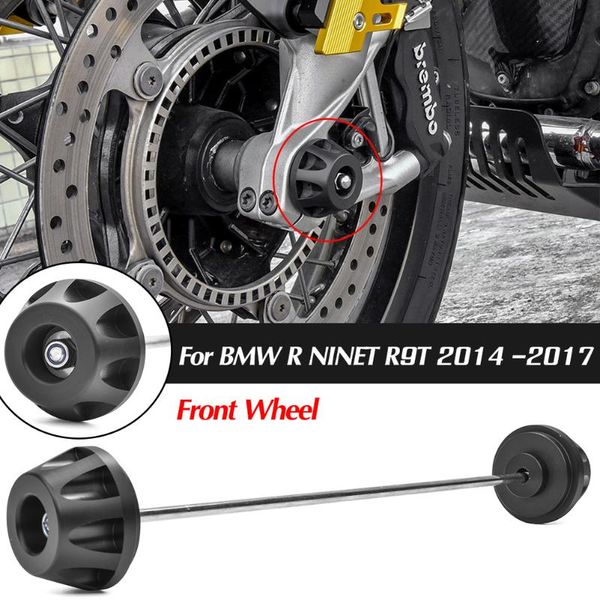 

parts r nine t accessories motorcycle front wheel fork axle cap crash protector slider for ninet r9t 2014 2021 r1200