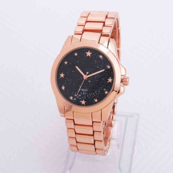 

sell well luxury watch fashion black starlight dial calendar rose gold folding clasp master women gifts style, Slivery;brown