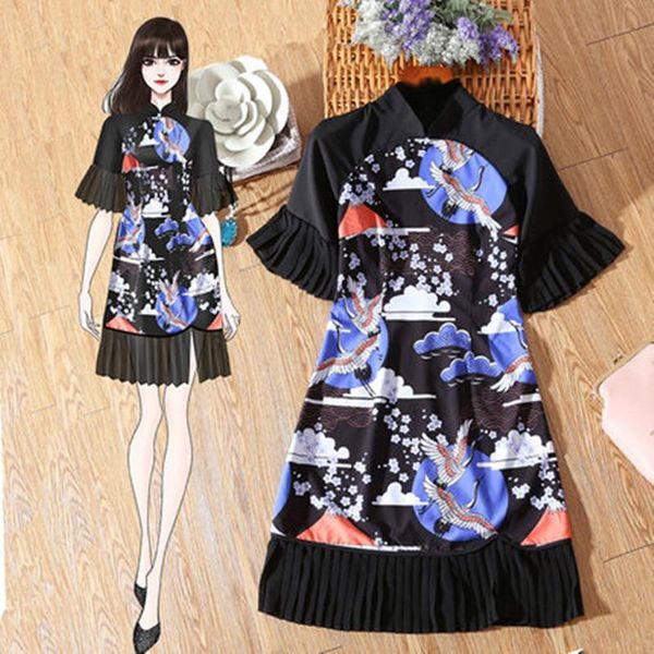 

ethnic clothing asian girl style cheongsam qipao dresses for women, Red
